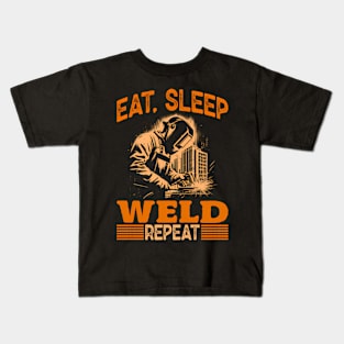 Weld Welder Ironworker Blacksmith Kids T-Shirt